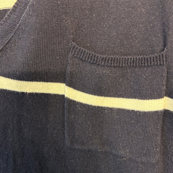 Navy and White Tunic Striped Sweater - Picture 5 of 6
